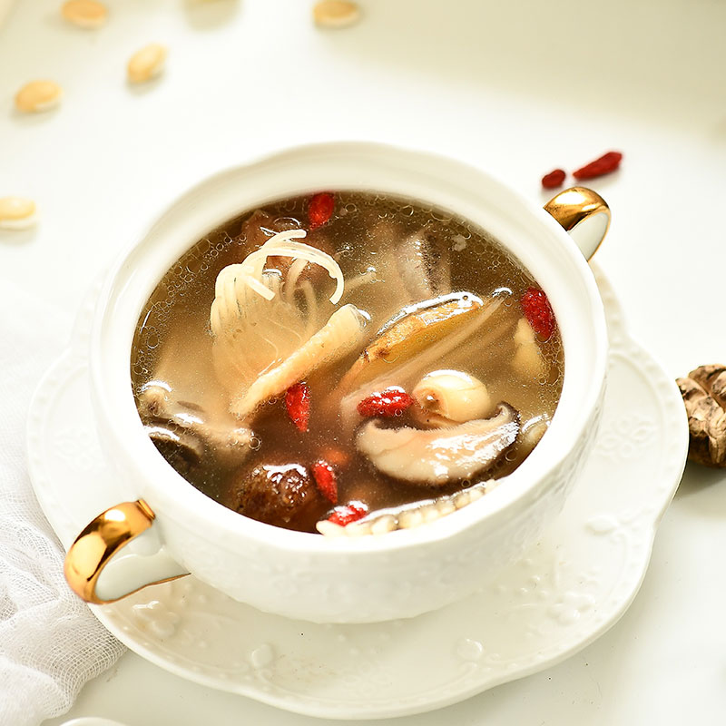 冠膳海珍花菇枸杞汤熬夜伤眼伤肝老火靓汤滋补煲汤材料炖鸡汤料包