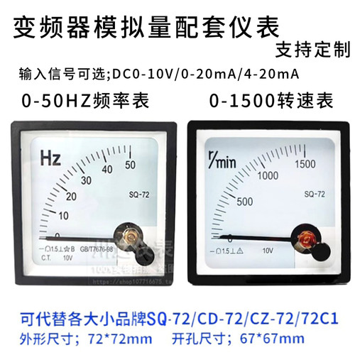 SQ7250HZ频率表1500r/min转速表
