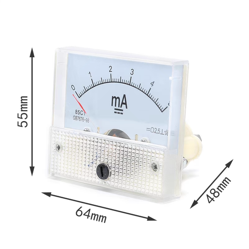 指针式85C1型号小毫安直流电流表1MA2MA3MA5MA10MA