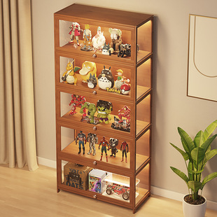 盲盒展示架收纳手办玩偶亚克力积木摆件娃娃乐高公仔柜透明盒架子