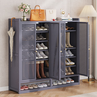 鞋柜家用门口楼道电梯口入户室内玄关收纳柜一体靠墙2025新款鞋架