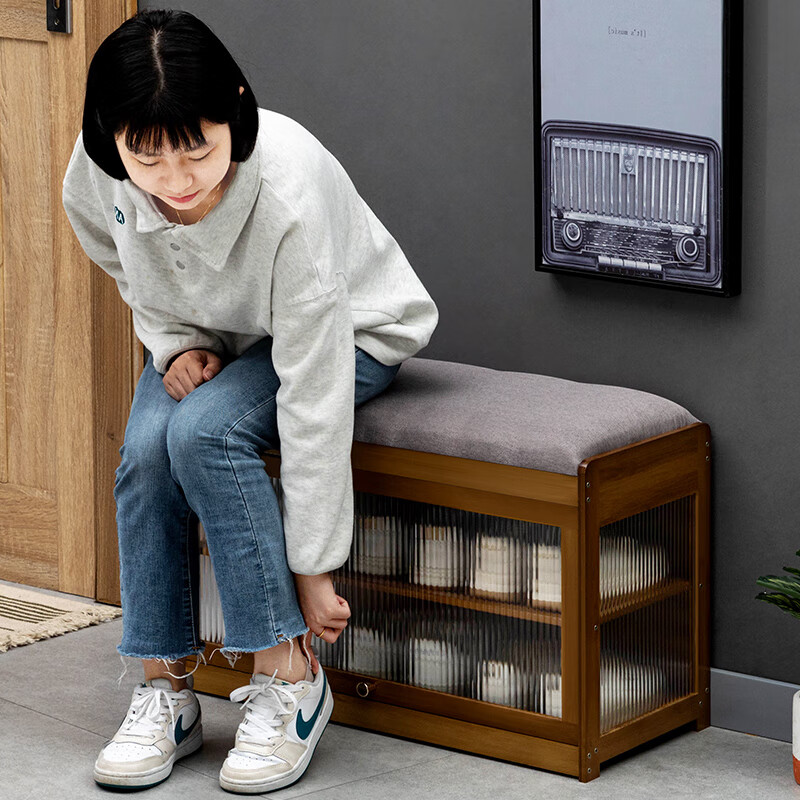 轻奢换鞋凳家用门口进门穿鞋凳