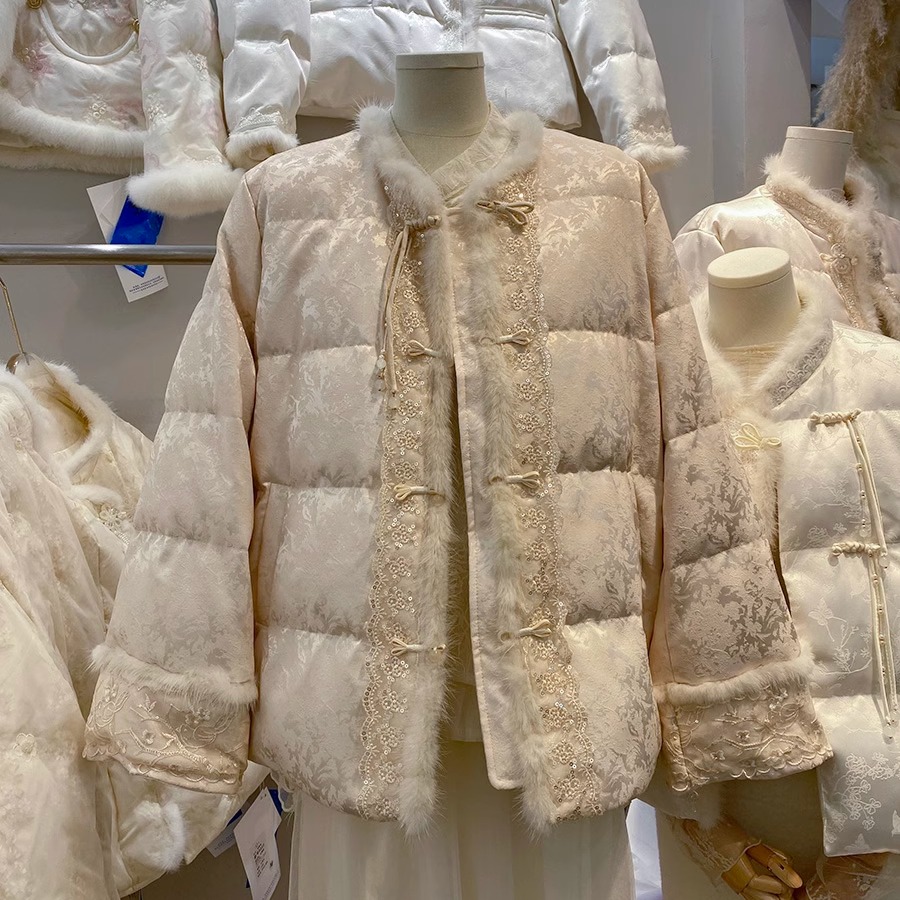 新中式国风羽绒服加厚保暖短款