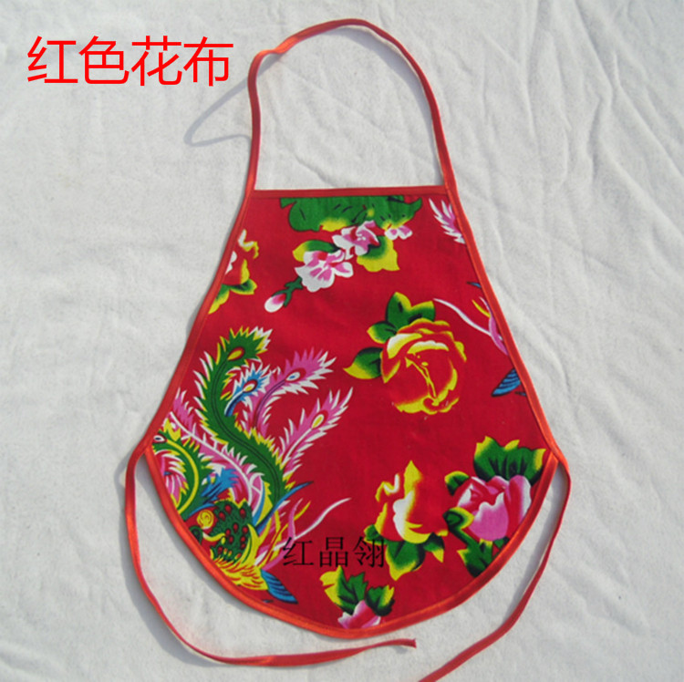 加厚东北大花棉布儿童表演服肚兜