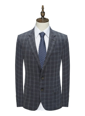 MY520美男式春秋西服 羊毛两粒扣无开衩商务西装 1100299