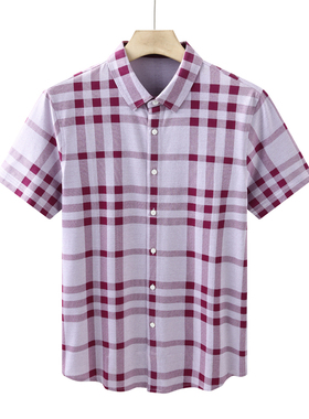 CA135 机场货 卡春秋男长袖衬衫 桑蚕丝弹力休闲商务上衣 淡紫色