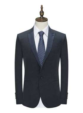 MY462美男式春秋西服 羊毛一粒扣后中开衩商务西装 1100270