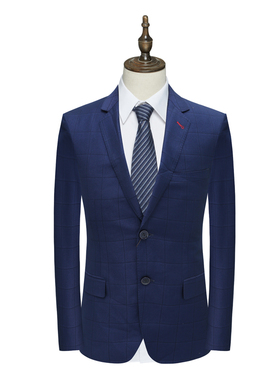 AS119奥 春秋男西服 两粒扣后中开衩商务西装外套 Q19X0502005