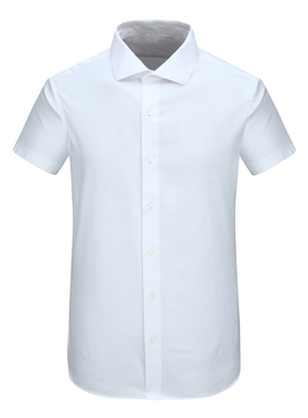 F4068KMQ男式春秋长袖衬衫 棉百搭商务休闲上衣 白色