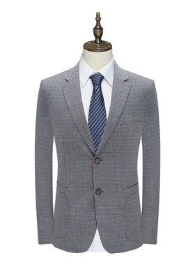 AB1116邦纳男式春秋西服 两粒扣无开衩商务休闲西装 深灰色