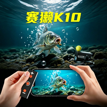 2026新款赛獭k10探鱼器安卓苹果无线连接可视高清钓鱼水下摄像头