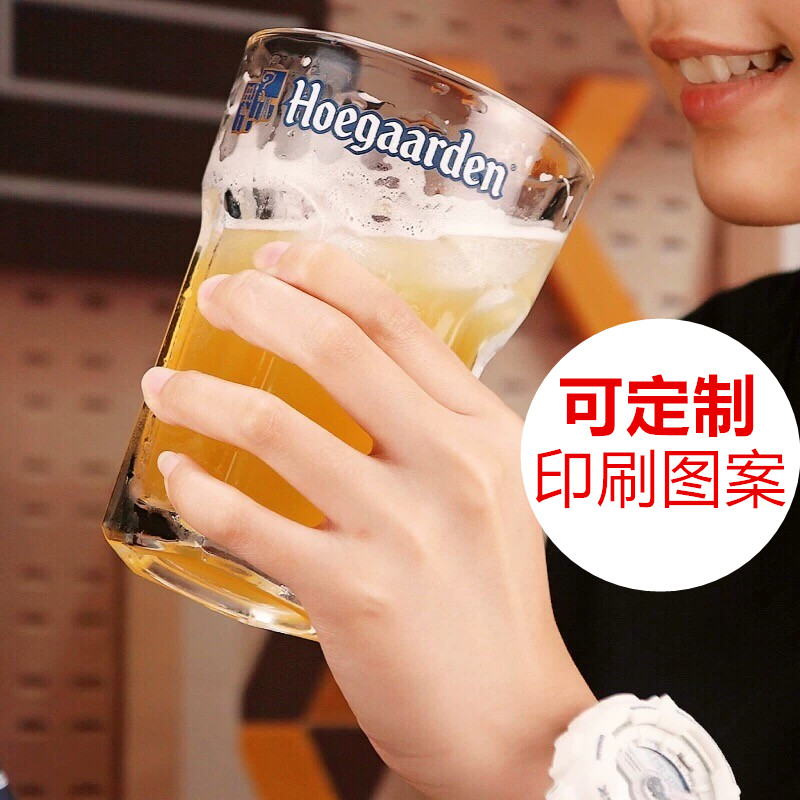 加厚玻璃大口径福佳六角扎啤