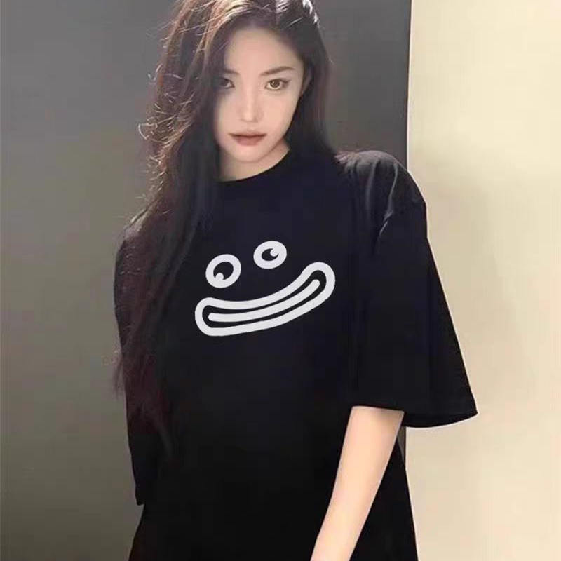 黑色纯棉短袖t恤女夏季2025新款美式高街宽松设计感小众半袖上衣