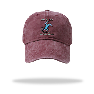 Leon karssen周边 荷兰滑板小人蓝污猫帽子棒球帽男女百搭鸭舌帽