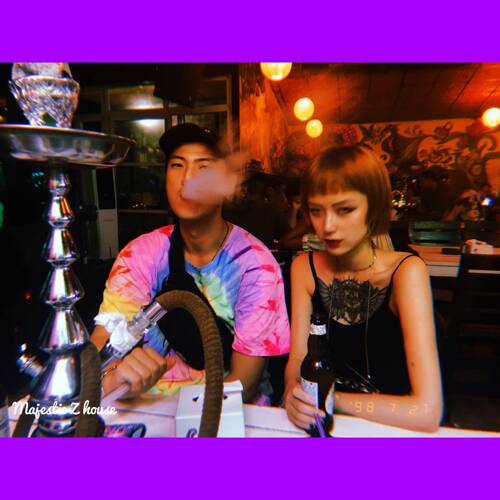 india印度迷幻荧光扎染短袖