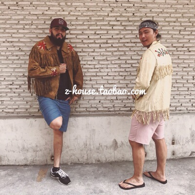 巴基斯坦手工皮夹克Vintage民族