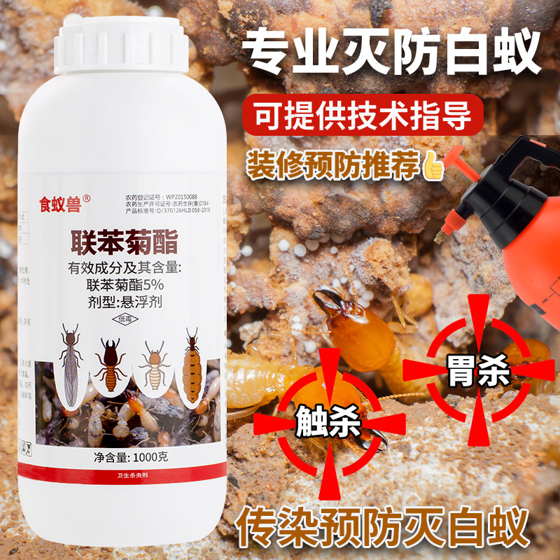 长效白蚁防治专用药灭除全飞蚂蚁专杀窝端装修预防家用药水杀虫剂