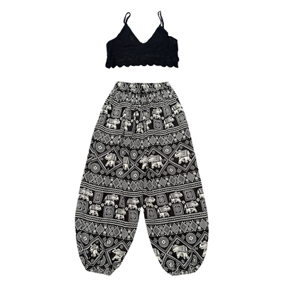 泰国大裤筒居家男女大象裤