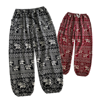 大象长裤灯笼裤宽松大码实惠