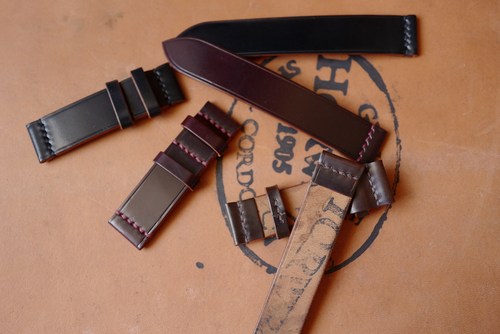 horween2.2mm马臀皮表带高光