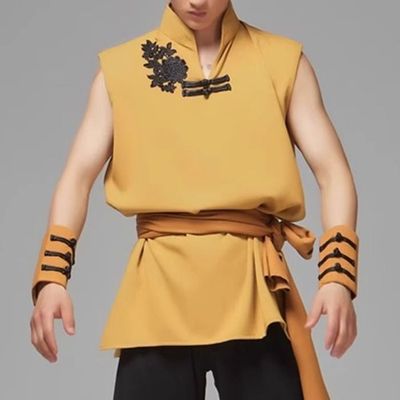 蒙古舞蹈演出服男装2025新款蒙族剧目服装广场舞艺考练习夏季定制