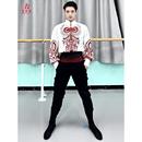 维族服装 院校艺考练功服民族维吾尔族舞台表演服 新疆舞蹈服男新款