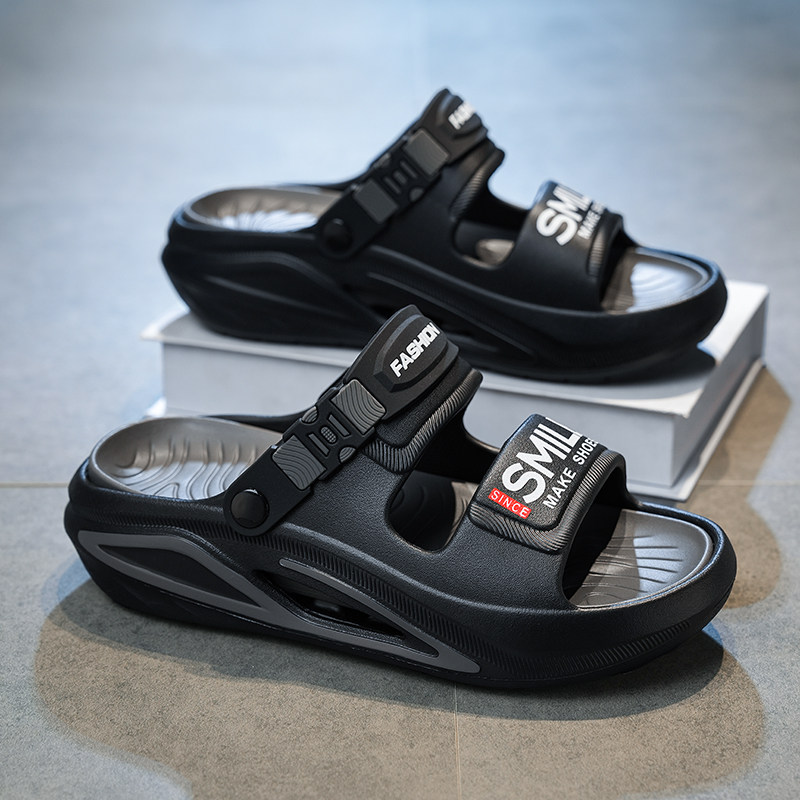 2026新款男士凉拖鞋夏季防滑踩屎感厚底户外穿开车两用运动沙滩鞋