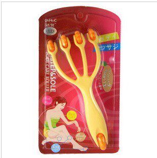 휴대용 발 및 발 마사지기 다리 마사지 도구 목 및 발바닥 경혈 휴대용 롤러 마사지