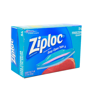 美国进口庄臣Ziploc/密保诺 双密封链保鲜袋（冷藏适用） 54袋/盒