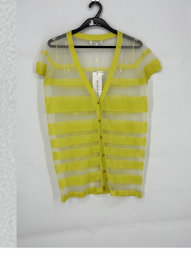 夏款 季*风 3色 洋气百搭撞色条纹外套上衣针织衫女 8371AC322