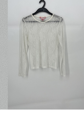 夏款 撤柜品牌 香T卡系列 可拆两件套透视网纱性感上衣女28043