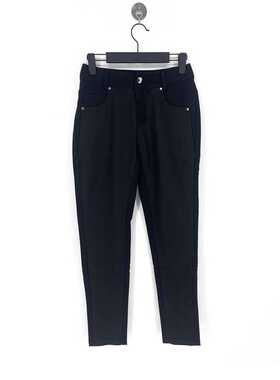 春夏款 撤柜品牌 听S系列 黑色经典款舒适百搭休闲裤子女11818