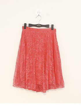 夏款 撤柜品牌 G系列* 高腰靓丽舒适百搭蕾丝A字半身裙女200029