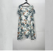 夏款 撤柜品牌 莫L凯L系列 田园风印花减龄舒适连衣裙女777005