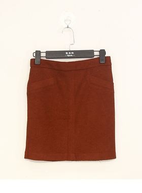 春秋款 撤柜品牌 哥*D系列 时尚百搭毛呢包臀半身裙女 200086