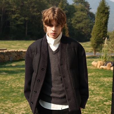 HOPECONCEPT中式静奢美学 奢级定制洛马绒鹅绒服外套大衣#AW05566