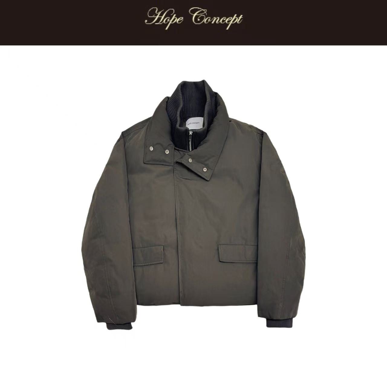 HOPECONCEPT温暖随行无拘束满分松弛感风衣羽绒服男女同款#25542