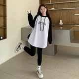 现货！26春时尚百搭撞色拼接印花加厚重磅卫衣278-37305-P85-K138，女装卫衣/绒衫，三七家