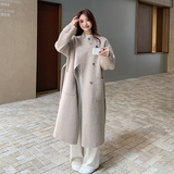 现货!澳洲羊绒3色双面呢大衣外套278-3752-P305K448，女装羊绒大衣，三七家