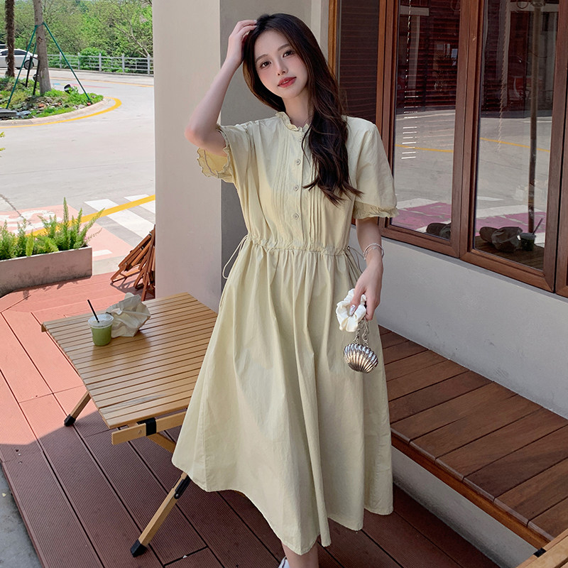 现货！26夏装新款森系风娃娃裙宽松连衣裙278-3717-P120-K178,女装连衣裙,三七家
