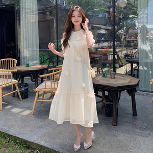 现货！26夏装新款度假风露肩仙女连衣裙278-3711-P120-K178图片