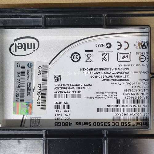 Intel S3500系列 480G 2.5寸SATA企业级--议价商品