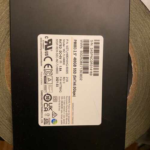 三星PM883A 480G固态硬盘 服务器拆机的2.5寸SA--议价商品
