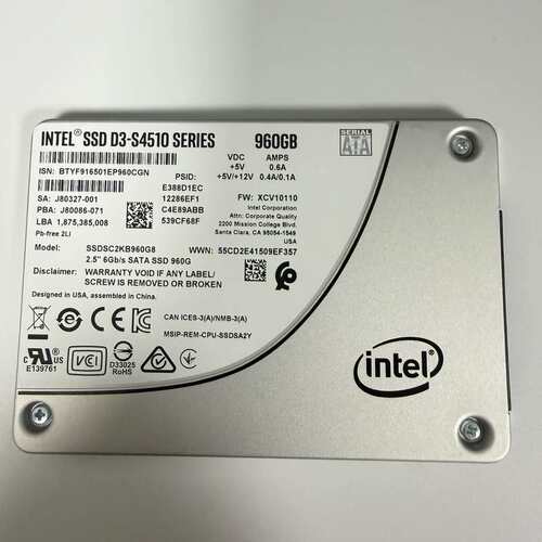 INTEL S4510 960G SSDSC2KB960G8--议价商品