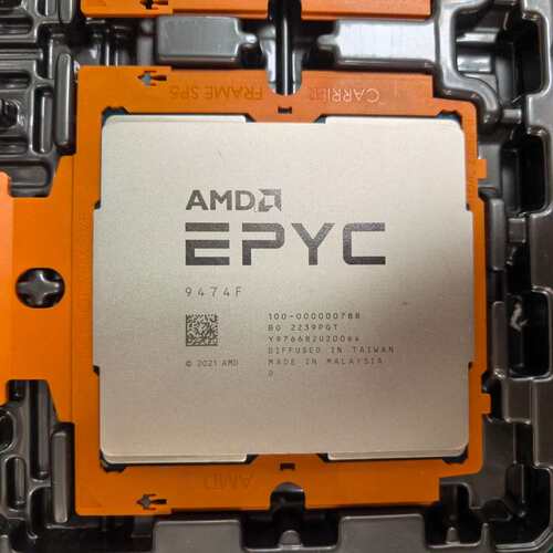 AMD EPYC 9474F 正式版 CPU--议价商品