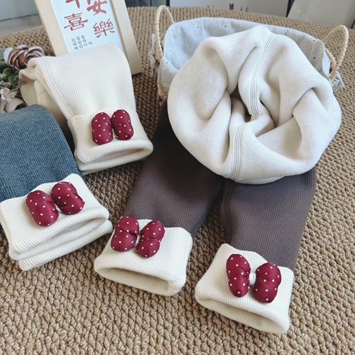 无骨蚕丝绒女童加厚保暖打底裤冬