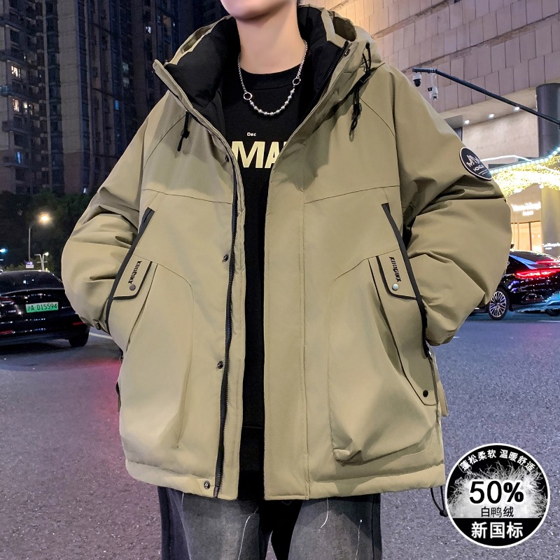 不跑绒不褪色加厚保暖羽绒服外套