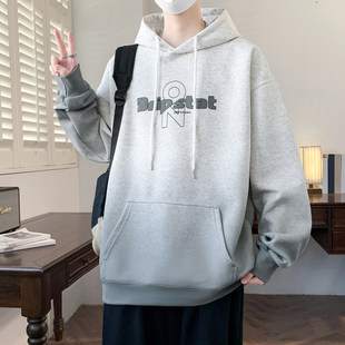 2026新款春秋季连帽卫衣男孩初中学生潮牌帅气外套青少年大童上衣