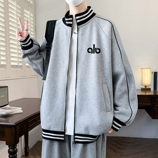 春秋款卫衣开衫男孩初中高中学生休闲运动外套青少年大童潮牌上衣