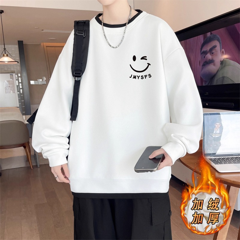 不起球不褪色加绒加厚长袖卫衣